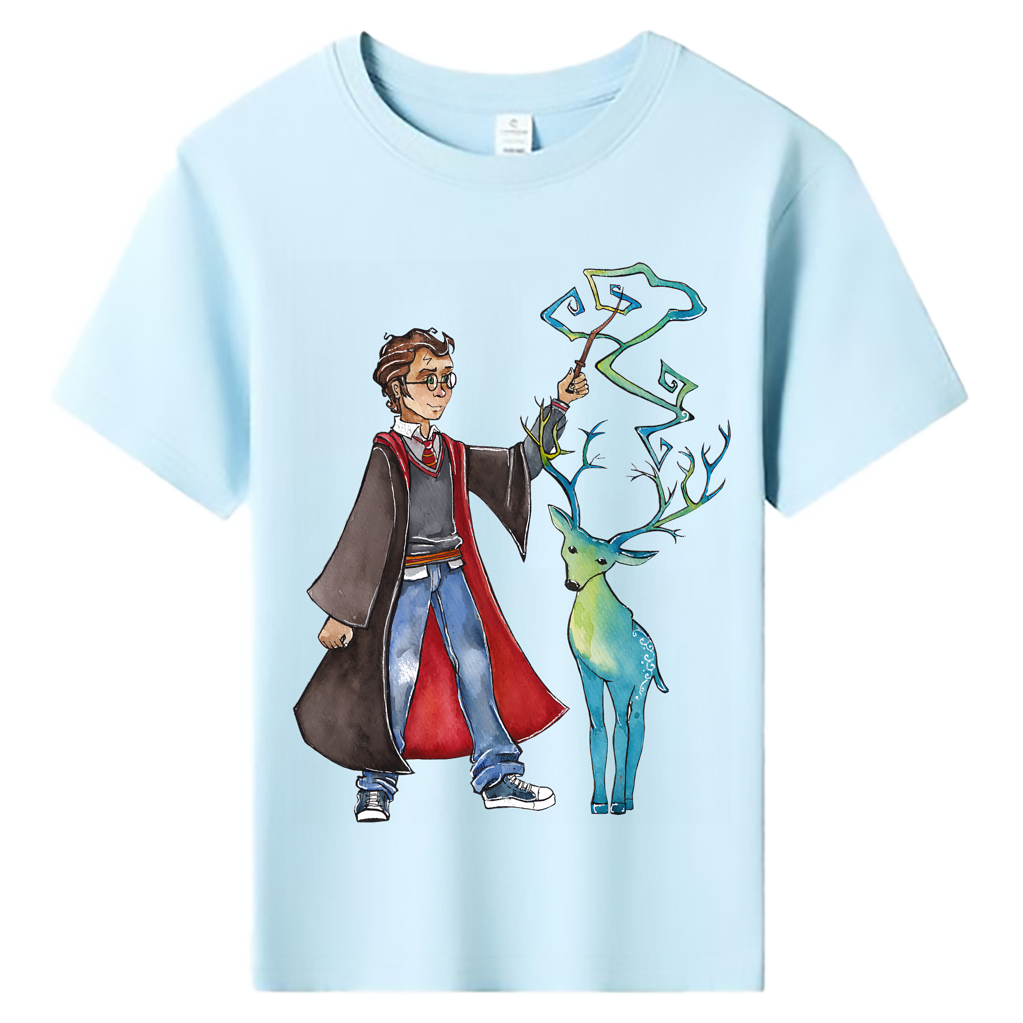（画像用） Harry Potter ハリー・ポッターシリーズ 綿100％キッズTシャツ（フロントプリント）